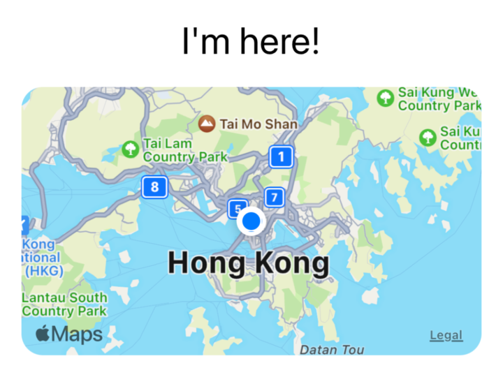 How to display the user’s current location on iOS